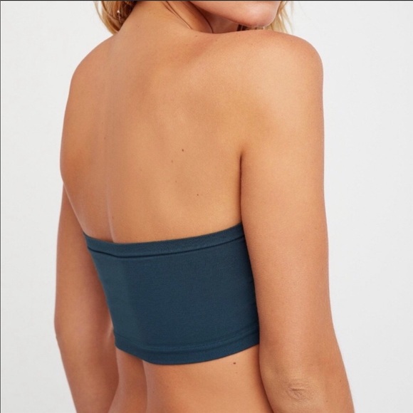 Free People Seamless Lace Bandeau In Jade - Picture 4 of 5